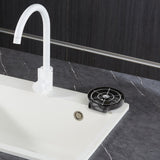 VEVOR Glass Rinser 10-Hole 360 Rotating Stainless Steel Washer ABS Cup Holder - Low Angle