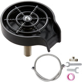 VEVOR Glass Rinser, 10 Powerful Spraying Jets Rotating Cup Rinser for Sink, Wearproof ABS Kitchen Sink Faucet Cup Washer & ABS Cup Holder for Baby - Extra Image