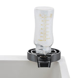 VEVOR Glass Rinser, 10 Powerful Spraying Jets Rotating Cup Rinser for Sink, Wearproof ABS Kitchen Sink Faucet Cup Washer & ABS Cup Holder for Baby