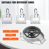 VEVOR Glass Rinser 10 Spraying Jets 360? Rotating ABS Cup Washer & Cup Holder