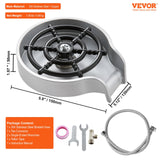 VEVOR Glass Rinser 10 Spraying Jets 360? Rotating ABS Cup Washer & Cup Holder