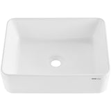 VEVOR Modern Ceramic Vessel Sink 48x37cm Bathroom Vanity Bowl Countertop White