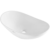 VEVOR Modern Ceramic Vessel Sink 60x36cm Bathroom Vanity Bowl Countertop - Extra Image