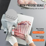 VEVOR 650W Commercial Electric Meat Bandsaw Stainless Steel Bone Sawing Machine - Top-Down View