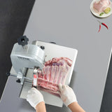 VEVOR 650W Commercial Electric Meat Bandsaw Stainless Steel Bone Sawing Machine - Close-Up Angle
