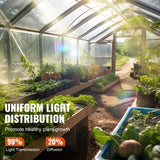 VEVOR Greenhouse Plastic Sheeting 7.6 x 7.6 m, 6 Mil Thickness Clear Greenhouse Film, Polyethylene Film 4 Year UV Resistant, for Gardening, Farming, - Side View