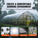 VEVOR Greenhouse Plastic Sheeting 7.6 x 7.6 m, 6 Mil Thickness Clear Greenhouse Film, Polyethylene Film 4 Year UV Resistant, for Gardening, Farming,