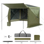 Pop up Gazebo Screen Tent, 3x3 m Large 6-Sided Camping Canopy Tent with Removable Top & Carry Bag, Quick-Set & Bite-Proof, Screen House Sun Shelter for 6-8 Persons Backyard Patio, Green