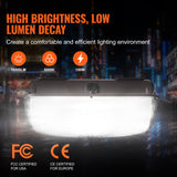 VEVOR 4 PCS LED Canopy Light 150W 16500LM 5000K Daylight Outdoor Canopy Lighting - Side View