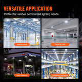 VEVOR 4 Pack LED Canopy Lights 80W 8800LM 5000K Daylight Outdoor Canopy Lighting - Top-Down View