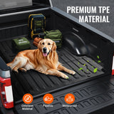 VEVOR Truck Bed Mat Fit 2017-2024 Ford F250/F350 TPE Truck Bed Liner Accessories - Top-Down View