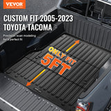VEVOR Truck Bed Mat Fit 2005-2023 Toyota Tacoma TPE Truck Bed Liner Accessories - Front View