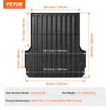 VEVOR Truck Bed Mat Fit 2023-2024 Chevrolet Colorado/GMC Canyon Truck Bed Liner - Close-Up Angle