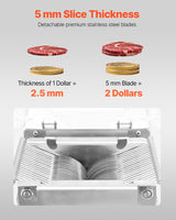 VEVOR Electric Meat Cutter Machine 850W Commercial Meat Slicer Cutting Machine - Side View