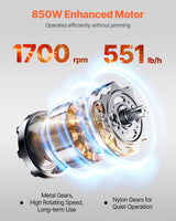 VEVOR Electric Meat Cutter Machine 850W Commercial Meat Slicer Cutting Machine - Top-Down View