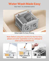 VEVOR Electric Meat Cutter Machine 850W Commercial Meat Slicer Cutting Machine - 45-Degree Angle