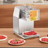 VEVOR Electric Meat Cutter Machine 850W Commercial Meat Slicer Cutting Machine - Low Angle