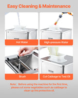 VEVOR Electric Meat Cutter Machine 550W Commercial Meat Slicer Cutting Machine - 45-Degree Angle