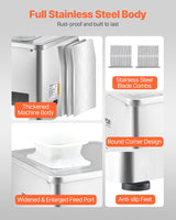 VEVOR Electric Meat Cutter Machine 550W Commercial Meat Slicer Cutting Machine - Rear View