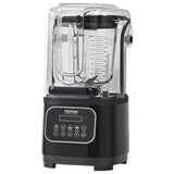 VEVOR Professional Blender with Shield, Commercial Countertop Blenders, 2L Jar Blender Combo, Stainless Steel 9 Speed & 5 Functions Blender, for Shakes, Smoothies, Peree, and Crush Ice, Black