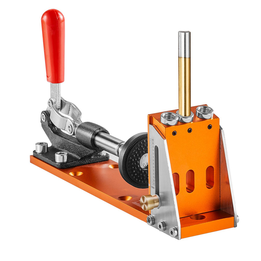 30 Pcs Pocket Hole Jig Kit, Adjustable & Easy to Use Pocket Hole Jig System with Step Drills, Wrenches, Drill Stop Rings, and Square Drive Bits, Dual Scale Marks for DIY Carpentry Projects