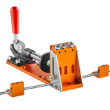 VEVOR Pocket Hole Jig Kit, 34 Pcs Pocket Hole Jig System with C-clamp,  Fixture, Step Drills, Wrenches, Drill Stop Rings, Square Drive Bits, Toolbox, for DIY Carpentry Projects, Adjustable - Extra Image