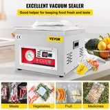 VEVOR Chamber Vacuum Sealer Vacuum Packaging Machine 6.5 cbm/h Pump Rate 220V - Front View