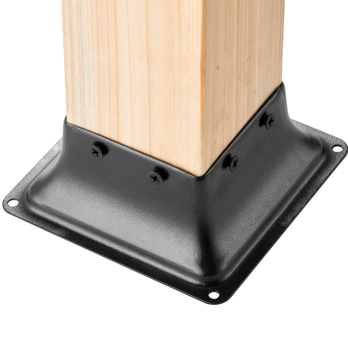 VEVOR 101.6x101.6mm Post Base 10Pcs, Internal 91x91mm Heavy Duty Powder-Coated Steel Post Bracket Fit for Standard Wood Post Anchor, Decking Post Base