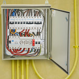 VEVOR Electrical Steel Enclosure Box NEMA 4 Outdoor Enclosure 24 x 24 x 12'' UL - Low Angle
