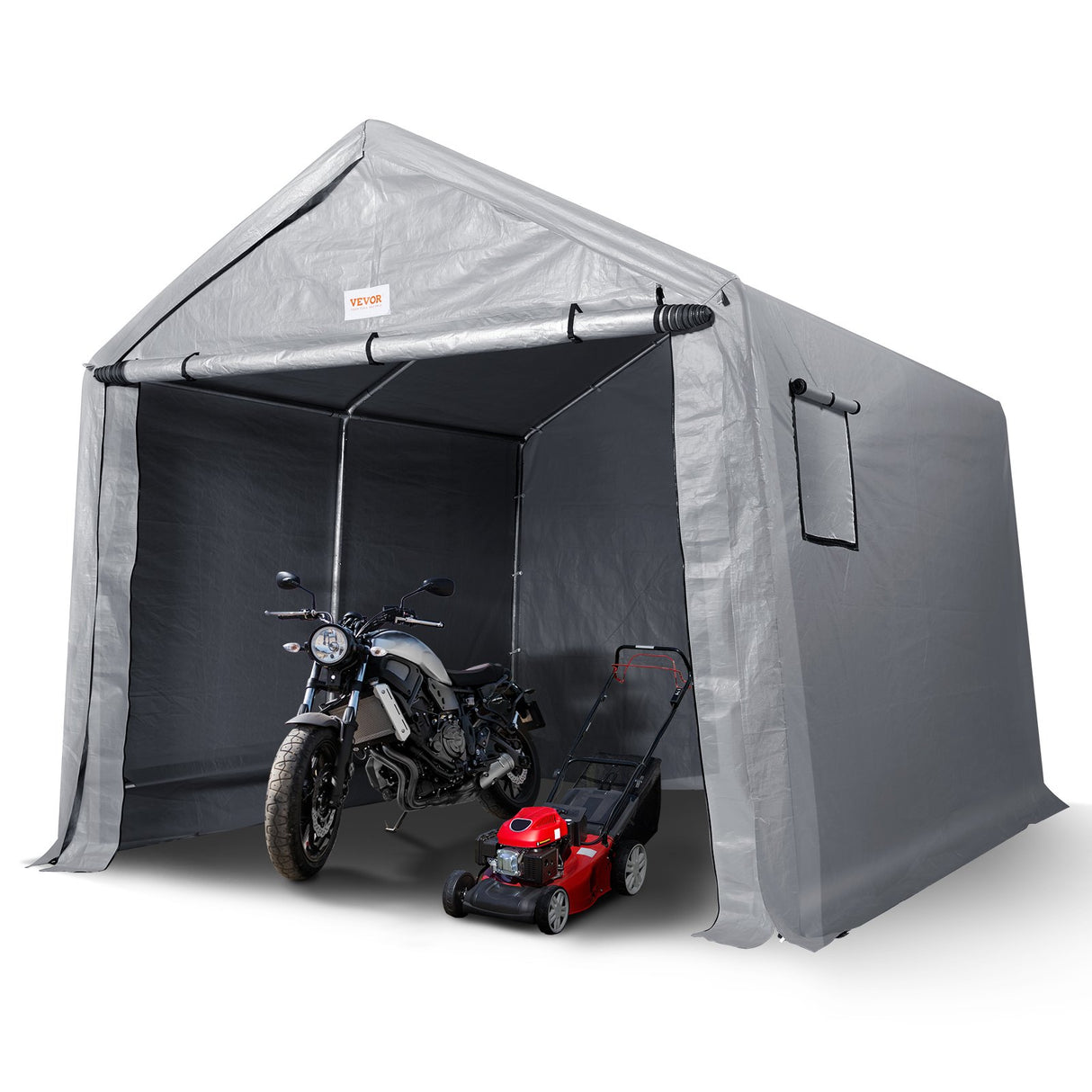 VEVOR Protable Stotage Shelter Garage Stotage Shed 7 x 12 x 7.36ft & Zipper Door