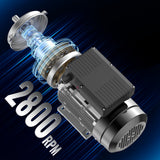 VEVOR 2.2KW Electric Motor 2800 rpm, AC 220~240V 13.8A, 90L, B3 Frame, Air Compressor Motor Single Phase, 24mm Keyed Shaft, CW/CCW Rotation for