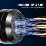 VEVOR 2.2KW Electric Motor 2800 rpm, AC 220~240V 13.8A, 90L, B3 Frame, Air Compressor Motor Single Phase, 24mm Keyed Shaft, CW/CCW Rotation for Agricultural Machinery and General Equipment - 45-Degree Angle