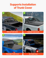 VEVOR Truck Bed Roll Bar Universal Chase Rack for Mid-Size Pickup Carbon Steel - Side View