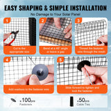 VEVOR 6in x 100ft Solar Panel Bird Guard Critter Guard Roll Kit 100pcs Fasteners