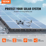 VEVOR 6 in x 100ft Solar Panel Bird Guard Critter Guard Roll Kit 60pcs Fasteners - Front View