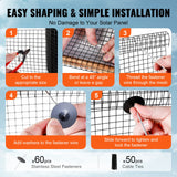 VEVOR 6 in x 100ft Solar Panel Bird Guard Critter Guard Roll Kit 60pcs Fasteners - 45-Degree Angle