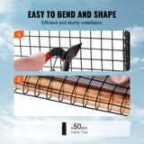 VEVOR 8in x 100ft Solar Panel Bird Guard Critter Guard Roll Kit 50pcs Tire Wires - 45-Degree Angle