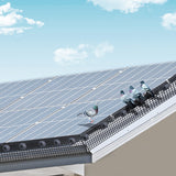 VEVOR 8in x 100ft Solar Panel Bird Guard Critter Guard Roll Kit 50pcs Tire Wires