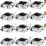 VEVOR Driveway Lights 12-Pack Solar Driveway Lights Bright White with Screws Solar Deck Lights Outdo