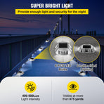 VEVOR Driveway Lights 12-Pack Solar Driveway Lights Bright White with Screws Solar Deck Lights Outdo, image 5
