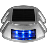 VEVOR Driveway Lights 16-Pack, Solar Driveway Lights with Switch Button, Solar Deck Lights Waterproof, Wireless Dock Lights 6 LEDs for Path Warning