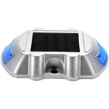 VEVOR Driveway Lights 16-Pack, Solar Driveway Lights with Switch Button, Solar Deck Lights Waterproof, Wireless Dock Lights 6 LEDs for Path Warning Garden Walkway Sidewalk Steps, LED Bright Blue - Extra Image