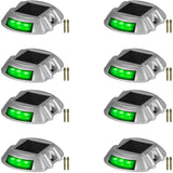 VEVOR 8-Pack Solar Driveway Light LED Road Markers Green for Garden Pathway