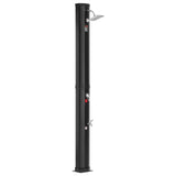 VEVOR Outdoor Solar Heated Shower, 35L Poolside Shower Kit with Shower Head and Foot Shower Tap, Double Buckle Fast Assembly W/ Pre-Drilled Holes for Outdoor Backyard Poolside Beach Spa