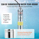 VEVOR Solar Water Pump, DC 277W Submersible Deep Well Pump, Max Flow 2.1 m?/H, Max Head 83 m, Max Submersion Depth 20 m, Solar Powered Water Pump for