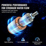 VEVOR Solar Water Pump, DC 277W Submersible Deep Well Pump, Max Flow 2.1 m?/H, Max Head 83 m, Max Submersion Depth 20 m, Solar Powered Water Pump for