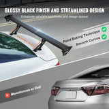 VEVOR Universal Rear Spoiler GT Style Adjustable Trunk Wing Car Racing 43.3''