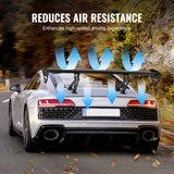 VEVOR Universal Rear Spoiler GT Style Adjustable Trunk Wing Car Racing 43.3'' - 45-Degree Angle