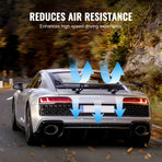 GT Wing Car Spoiler, 43.3 inch Universal Spoiler with Single Deck, Adjustable Lightweight Aluminum, Car Rear Spoiler Wing, Racing Spoiler BGW/JDM Drift Black