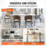 VEVOR Hairpin Table Legs 0.7M, Set of 4 Desk Legs 408.2KG Load Capacity, Hairpin Desk Legs 3 Rods for Desk Chairs Bench Dining End Table, Solid Carbon